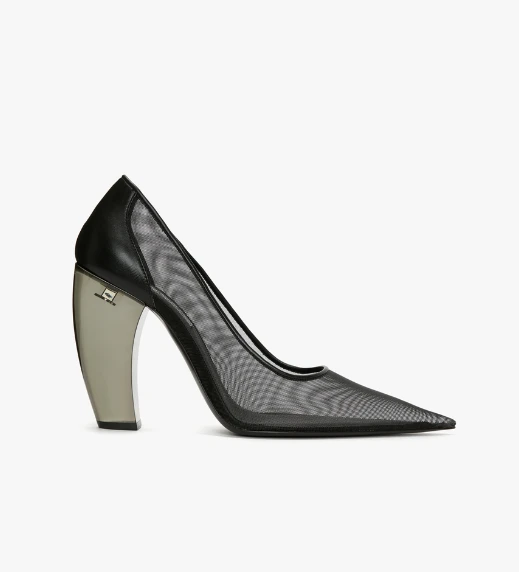 Transparent Heel Mesh Pump